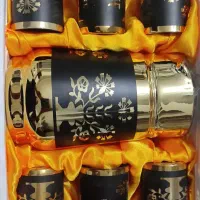 پارچ و لیوان آبکاری