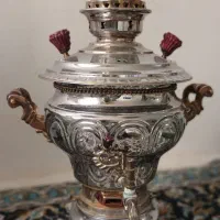 سماور سالم ب همراه قوری گل سرخی