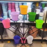 پایه گلدان استند گلدان دم طاوسی 8 طبقه