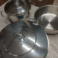 قابلمه و ماهی تابه استیل برند کرکماز