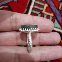 انگشتر یشم یمنی با رکاب نقره نو