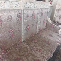 مبل استیل ۹ نفره همراه ۲ میزبان|مبلمان خانگی و میز عسلی|تهران, بهداشت|دیوار