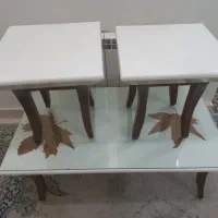 سه عدد میز جلو مبلی و عسلی در حد نو