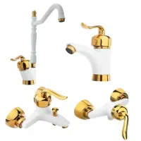 ست ۴ تیکه شیرالات قاجاری و اردکی ضمانت ۵ ساله