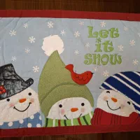 چند عدد رو میزی و کارهای کریسمسی خارجی و نو|پرده، رانر، رومیزی|تهران, توحید|دیوار