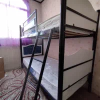 تخت دوطبقه 200/90 بهمراه تشک‌ رویال اصل
