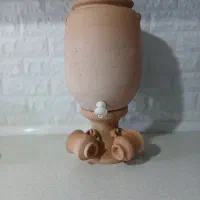 کلمن گلی همراه دو عدد لیوان ست کاملا نو