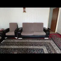 مبل راحتی هفت نفره دسته چرم