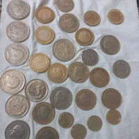 بیش از 30عدد سکه بعضیا نقره بعضیا نیکل و اهن