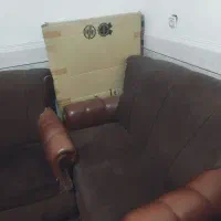 مبل چرم با اسفنج درجه یک