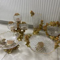 دکوری کریستال خارجی ۵ تیکه و ویترین