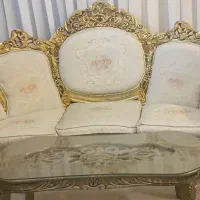 مبل استیل ۷ نفره و میز نهار خوری ۸ نفره