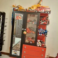 کمد و کتابخانه بچگانه کارکرده|کتابخانه، شلف، قفسههای دیواری|اسفراین, |دیوار