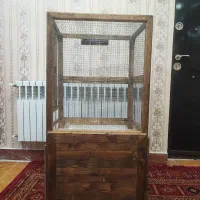 قفس پرنده جنس چوب روس