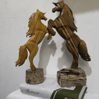 مجسمه و تندیس چوبی|صنایع دستی و سایر لوازم تزئینی|نجف‌آباد, یزدانشهر|دیوار