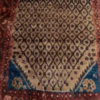 فرش دستفات ۸۰ ساله عتیقه قد یک متر پهنا نیم متر|فرش|کاشان, صفی آباد|دیوار