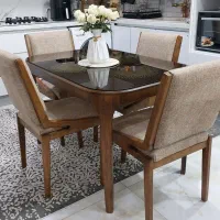 میز نهار خوری ۴ نفره تمام چوب شرکتی