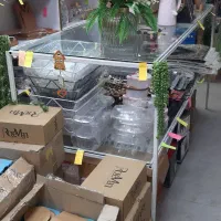 میز فلزی ۲ طبقه کف شیشه ۶میل|فروشگاه و مغازه|نهاوند, |دیوار