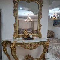 آیینه کنسول چوب