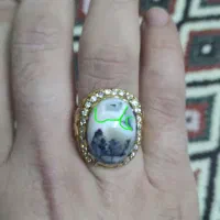 انگشتر شجر ۲رنگ کمیاب طبیعی قائن با نام علی