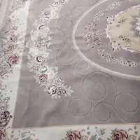 فرش ۱۲ متری رنگ نسکافه ای و کرمی