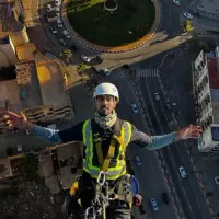 کاردرارتفاع. نماشویی. پیچ روپلاک نما. راپل کار|خدمات نظافت|تهران, نیروی هوایی (پیروزی)|دیوار