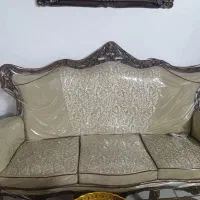 مبل تمام چوب سلطنتی و یه جفت فرش ۹متری
