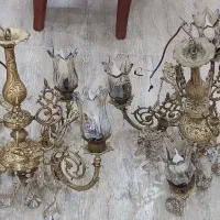 لوستر برنزی کلاسیک ۴ شاخه