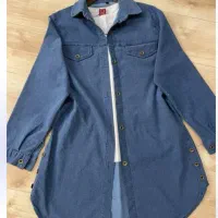 شومیز مانتویی بغل دکمه نو