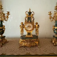 ساعت و شمعدان برنج|ساعت دیواری و تزئینی|ری, ظهیرآباد|دیوار