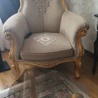 مبلمان 9نفره تمیز ،همراه با سه عدد میزجلو مبلی|مبلمان خانگی و میز عسلی|مشهد, طلاب|دیوار