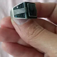 انگشتر عقیق مشکی نقره مردانه|جواهرات|تهران, چیذر|دیوار