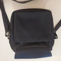 کیف دوشی سرمه ای چرم مشهد