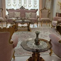 مبلمان استیل ۷ نفره و میزنهارخوری ۸نفره|مبلمان خانگی و میز عسلی|تهران, مرزداران|دیوار
