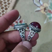 انگشتر فیروزه و عقیق