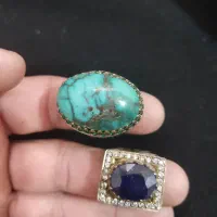 انگشترفیروزه‌ویاقوت‌کبود