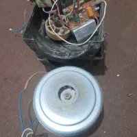موتور جارو برقی با قاب دورش،برد،کلید،درحد کم کار