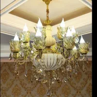 لوستر سرامیک برنر و مدل باکارات در کارگاه کارمندان|لوستر و چراغ آویز|کرمانشاه, |دیوار