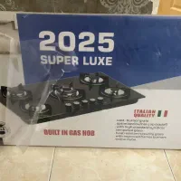 گاز رومیزی پنج شعله شیشه مشکی نو نو