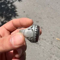 انگشتر نقره عقیق قواره دار رکاب دست ساز