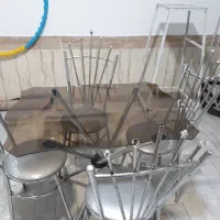 میز ناهارخوری استیل