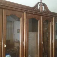 بوفه چوبی دو تکه|بوفه، ویترین، کنسول|شیراز, عفیف‌آباد|دیوار