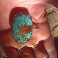 اویز نقره فیروزه نیشابور|جواهرات|رباطکریم, رباطکریم|دیوار