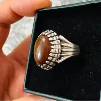 انگشتر نقره عقیق (شرف الشمس ) رکاب دستساز