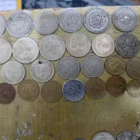 تعدادی سکه قدیمی ایرانی و خارجی متابق تصویر|کلکسیون سکه، تمبر، اسکناس|قدس, شهرقدس|دیوار