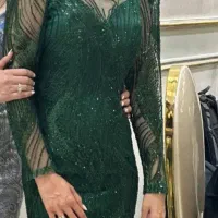 پیرهن مجلسی سنگ دوزی شده
