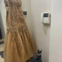 لباس مجلسی مزونی سنگ دوزی شده سایز۴۲تا۴۶