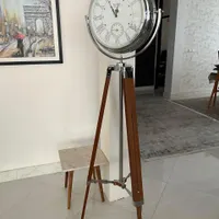 ساعت ایستاده استیل سه پایه