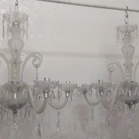 ۲عددلوستر شیشه ای