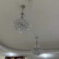 دو عدد لوستر با گوهای کریستالی وارداتی درجه۱|لوستر و چراغ آویز|اهواز, کیانپارس |دیوار